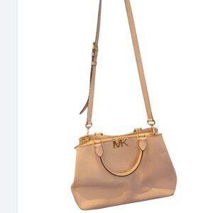 Michael Kors Florence Ballet Pink Leather  Medium Saffiano Leather Satchel